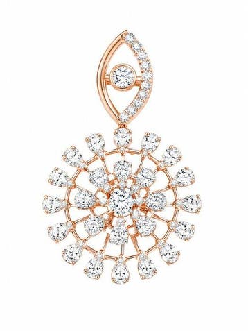 Oorbellen - 14 karaat Roségoud - 2.31ct. tw. Diamant, Nieuw