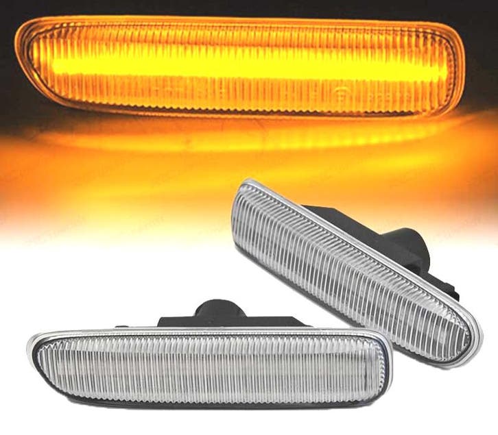 CLIGNOTANTS LATÉRAUX BMW E46 DYNAMIQUE LED CHROMÉ, Auto-onderdelen, Verlichting, Verzenden