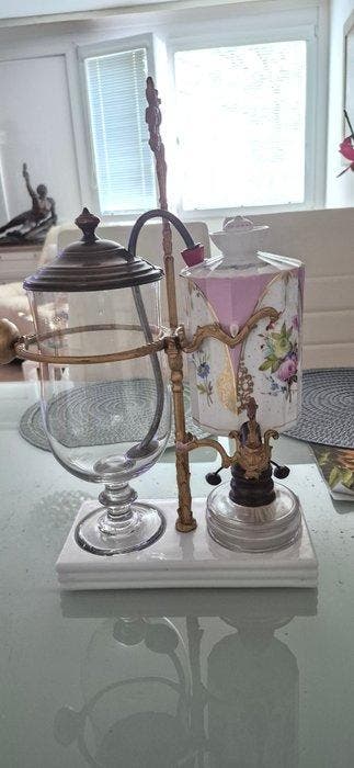 Koffiezetapparaat - Verguld brons, Antiek en Kunst
