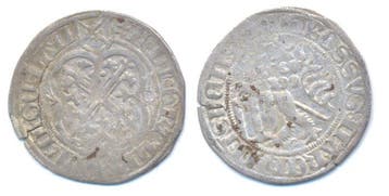 Schwertgroschen o J Colditz Sachsen: Friedrich Ii mit sei..., Verzenden