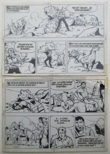Bessy 85 - Originele pagina (p.17) - De drie vlechten - 1, Boeken, Nieuw