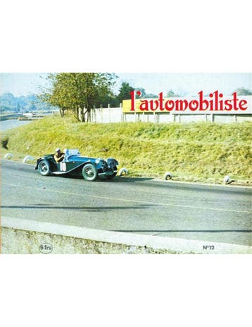 1968 LAUTOMOBILISTE MAGAZINE 12 FRANS