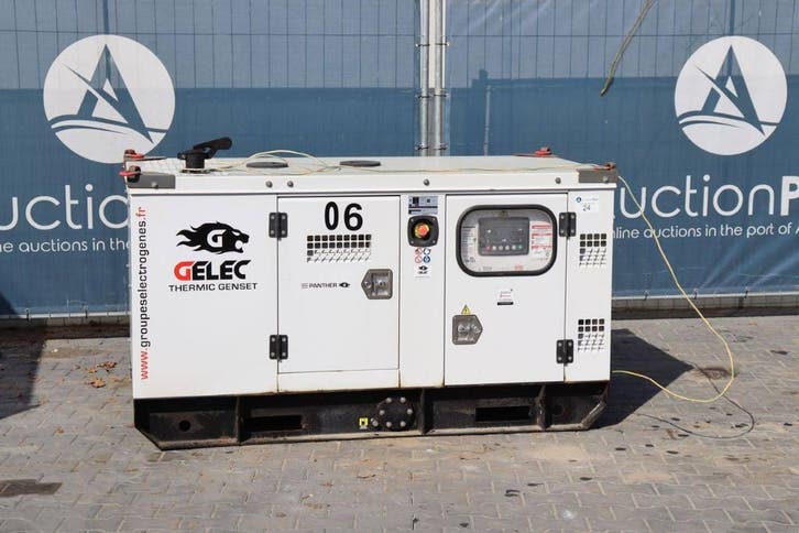 Veiling: Generator Gelec PANTHER-18YD-E2 Diesel 18kVA 2021, Articles professionnels, Machines & Construction | Générateurs, Enlèvement