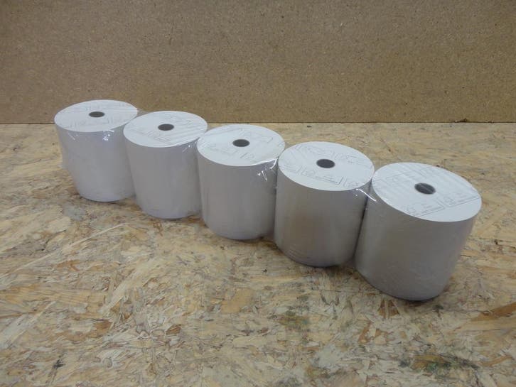 Thermische kassarol 80x80x12 thermo wit (5 stuks), Informatique & Logiciels, Imprimantes, Enlèvement ou Envoi