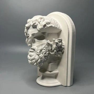 Beeldje, Buste de Zeus fragmenté – Sculpture contemporaine