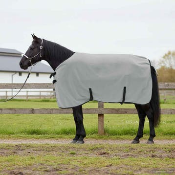 vidaXL Paardendeken Volledig Lichtgrijs en Roze 85 cm, Verzenden, Nieuw