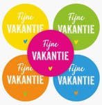 30x Sticker  Fijne Vakantie  School color - school - ju..., Hobby en Vrije tijd, Stickers en Plaatjes, Ophalen of Verzenden, Nieuw