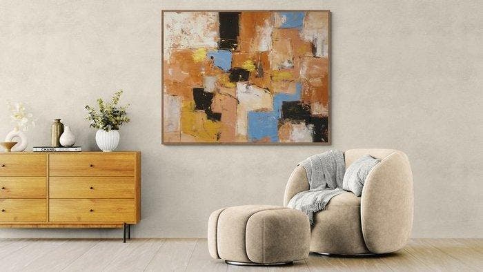 Floria Rey - Grand Abstract Pastell XXL, Antiek en Kunst, Kunst | Schilderijen | Modern