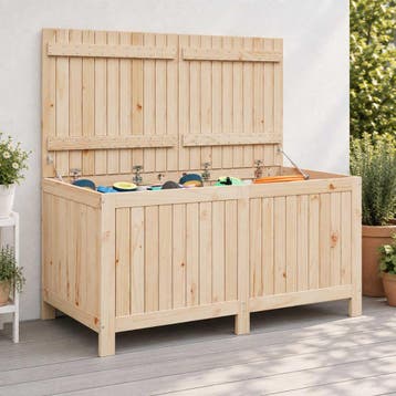 vidaXL Tuinopslagdoos 359 L Massief grenenhout 146,5 x 68 x, Tuin en Terras, Verzenden, Nieuw