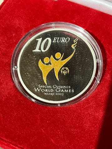 Ierland. 10 Euro 2003 Special Olympics World Games Proof