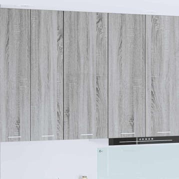 vidaXL Hangkast Riga Grijs Sonoma 40 x 31 x 100 cm Bewerkt, Verzenden, Nieuw