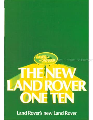 1982 LAND ROVER 110 BROCHURE ENGELS, Boeken, Nieuw