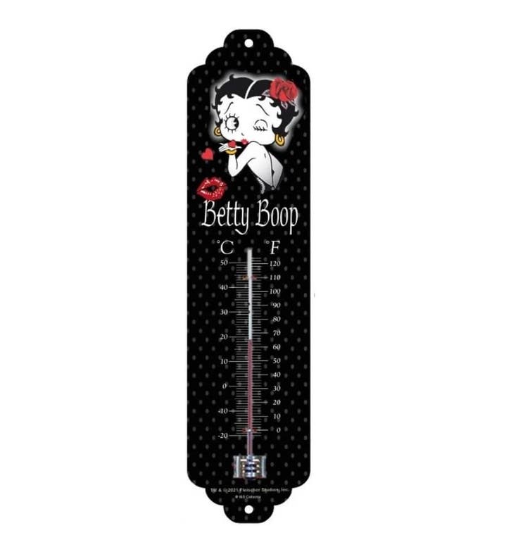 Thermometer Betty Boop hand kiss, Jardin & Terrasse, Décoration murale de jardin, Envoi