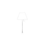 Luceplan Costanza Tafellamp D 13 Pi.pt Sensordim. Bladdo, Verzenden, Zo goed als nieuw, Kunststof, 75 cm of meer