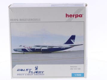 Schaal 1:500 Herpa 514293 Polet Cargo Airlines Antonov AN..., Ophalen of Verzenden