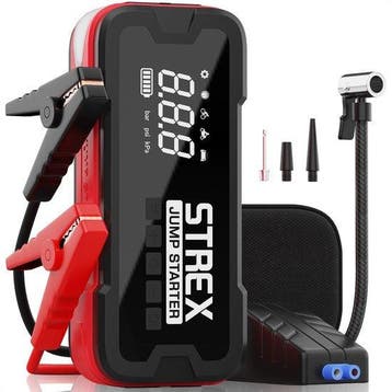 2dekans | Strex - 12V Jumpstarter & Starthulp Met Compressor, Ophalen of Verzenden, Nieuw
