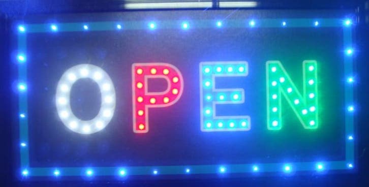 OPEN lamp LED verlichting reclame bord lichtbak #A3, Huis en Inrichting, Lampen | Overige, Nieuw, Verzenden
