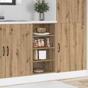 vidaXL Onderkast Riga 40x44,5x81,5 cm bewerkt hout, Huis en Inrichting, Verzenden, Nieuw