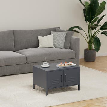 Lendo Online Table basse 68x50x44 cm Métal Anthracite, Huis en Inrichting, Nieuw