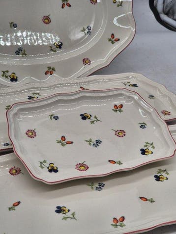 Villeroy & Boch – Petite Fleur Servierplatten-Set –, Antiquités & Art