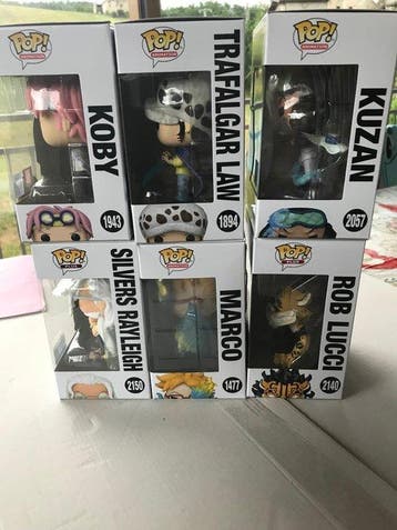 Funko - Funko Pop - Koby; Trafalgar Law; Kuzan; Silvers