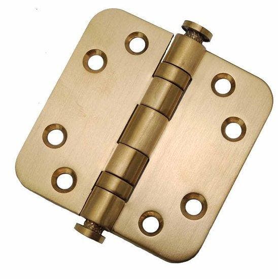 Kogellagerscharnier 7676 mm ronde hoek PVD mat goud, Bricolage & Construction, Serrurerie de bâtiment & Dispositif de fermeture