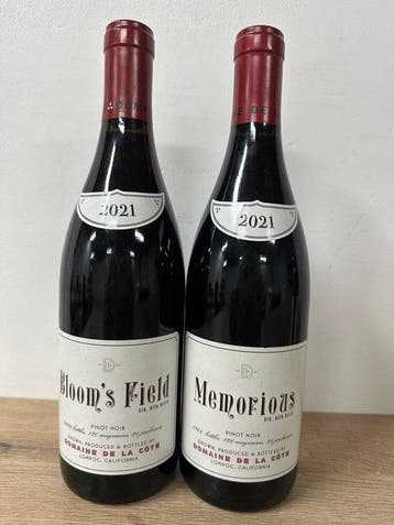 2021 Domaine de la Côte, Blooms Field & Memorious - Santa, Nieuw