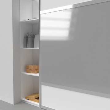 Lacobel rich aluminium 6 mm (onafgewerkt), Verzenden