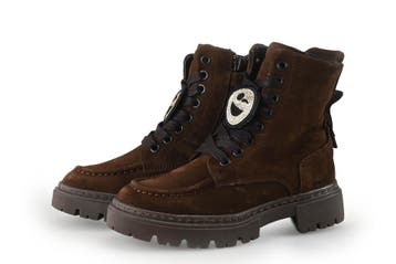 Nubikk Veterboots Meisjes in maat 28 Bruin, Kinderen en Baby's, Verzenden, Jongen of Meisje, Nubikk, Schoenen