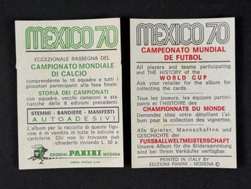 1970 Panini Mexico 70 World Cup, - England: Newton & Lee - 2