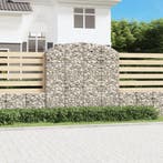 vidaXL Schanskorf gewelfd 200x50x180/200 cm gegalvaniseerd, Tuin en Terras, Verzenden, Nieuw