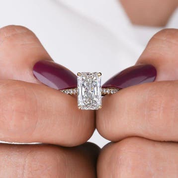 Ring - 14 karaat Geel goud - 2.58ct. tw. Diamant (Lab-grown)