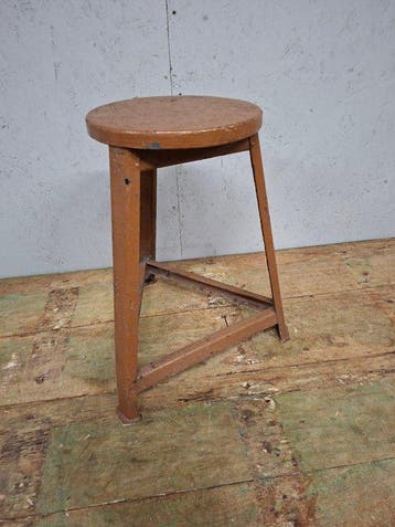 Tabouret - Bois, Métal - Tabouret d’atelier