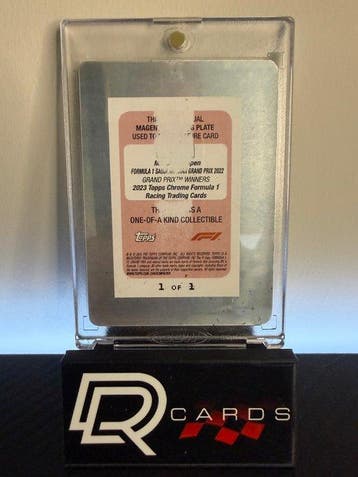 2023 Topps Max Verstappen #1 MAGENTA PRINTING PLATE (1/1) -