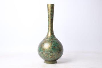 Vaas - Brons - Japan - Knoflookkop Patina (Zonder