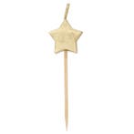 Kaarsen Ster Goud 6st, Hobby en Vrije tijd, Verzenden, Nieuw