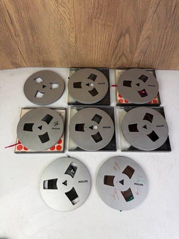 Philips - Reels (Metal Look) - 18 cm spoelen met tape - 1980