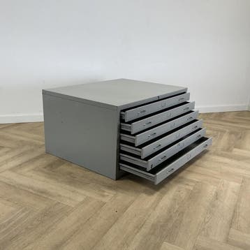 A1 tekenladekast (hxbxd) 58x113x83 cm,  grijs, Huis en Inrichting, Kasten | Overige, Gebruikt