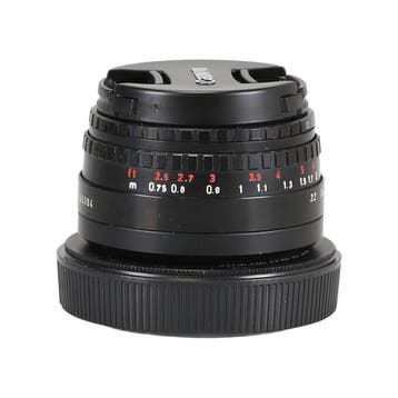 Pentaflex-Color 2.8/50 + Canon EF adapter met garantie, Ophalen of Verzenden