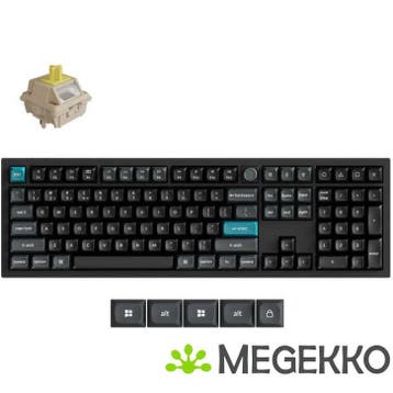Keychron Q6 Ultra Zwart Silk POM Banana Switch Draadloos, Computers en Software, Verzenden, Nieuw
