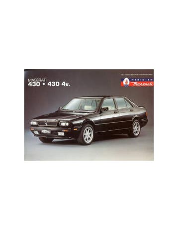 1994 MASERATI 430 - 430 4V LEAFLET ENGELS