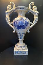 Vaas - Keramiek - XXL - Cherub vaas - Zeldzaam