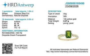 Zonder minimumprijs - 2-delige sieradenset - 14 karaat Geel