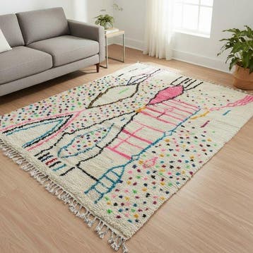 Vloerkleed - 3 m - 2 m - Berber tapijt 3m x 2m nieuw, Maison & Meubles