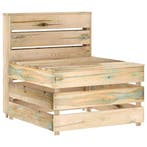 vidaXL Tuinmiddenbank pallet geïmpregneerd grenenhout, Verzenden, Nieuw