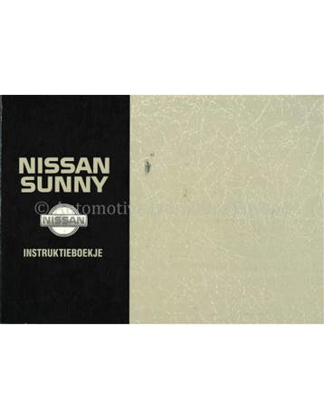1995 NISSAN SUNNY INSTRUCTIEBOEKJE NEDERLANDS