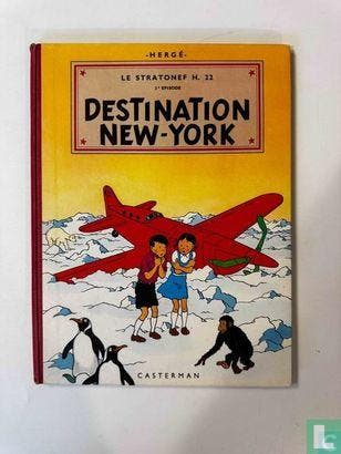 Jo, Suus en Jokko - Destination New-York - 1951, Boeken, Stripverhalen, Eén stripboek, Verzenden, Gelezen, Remi, Georges.