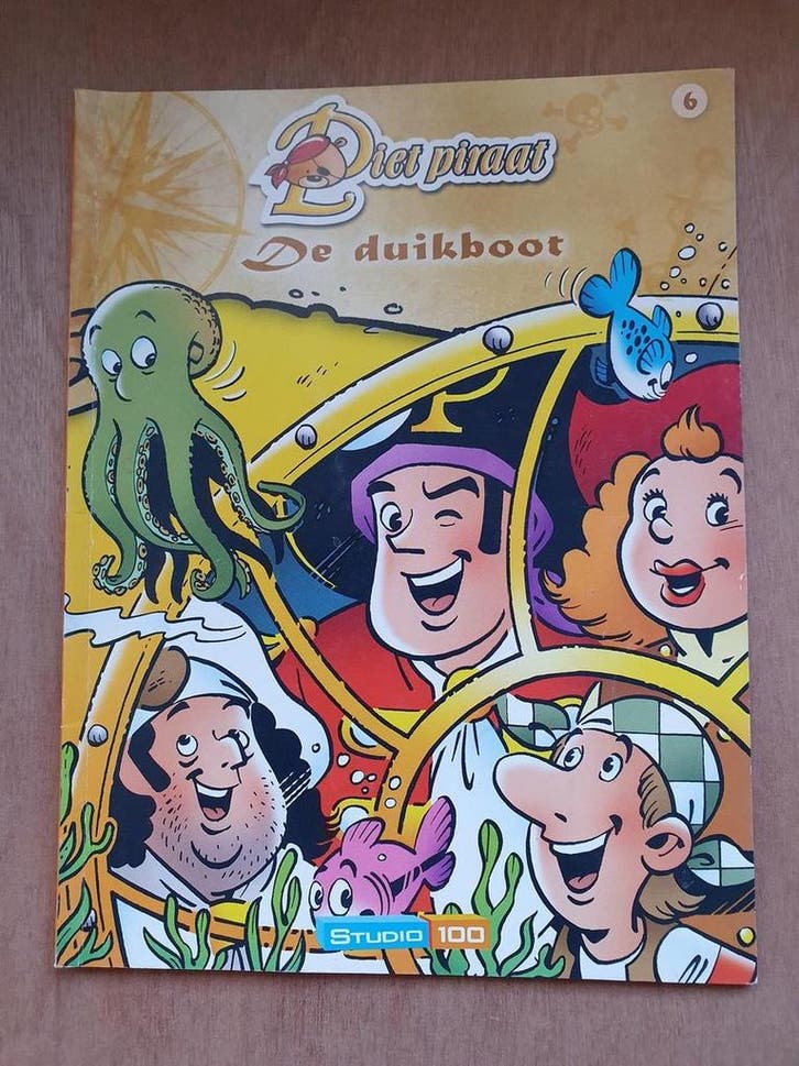 Piet piraat de duikboot, Studio 100, Deel 6, Paperback, Boeken, Literatuur, Zo goed als nieuw, Verzenden