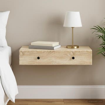 vidaXL Wandgemonteerde Zijtafel Sonoma Eiken 87,5 x 34,5 x, Huis en Inrichting, Kasten | Overige, Verzenden, Nieuw