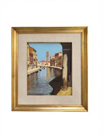 Scuola italiana (XX), firmato N. Di DI - Scorcio veneziano